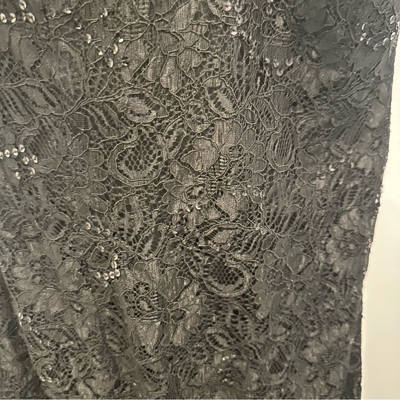 BCBG Maxazria Black Lace and Sequins Strapless dress. Women’s Medium. - Picture 5 of 10